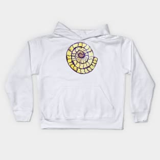 Intersex Pride Ammonite Crystal Kids Hoodie